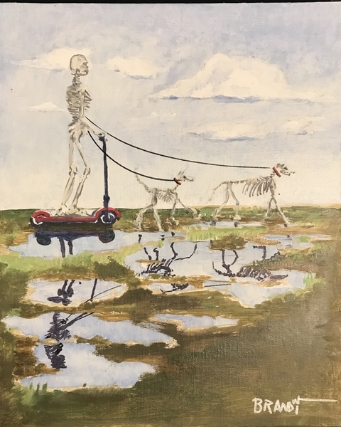 Skeleton w Scooter
