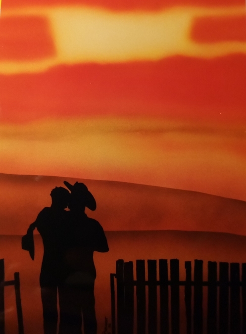 untitled (cowboys at sunset)